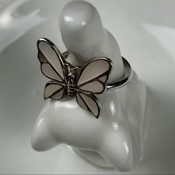 Jewelry - .925 Sterling silver butterfly ring size 7